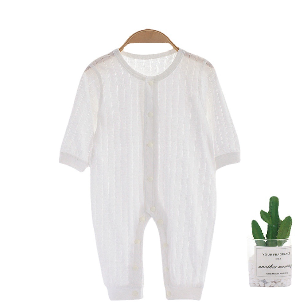 14 Years Qingdao Export Factory Custom Processing Newborn Romper Jumpsuit Summer Romper Baby 15S1