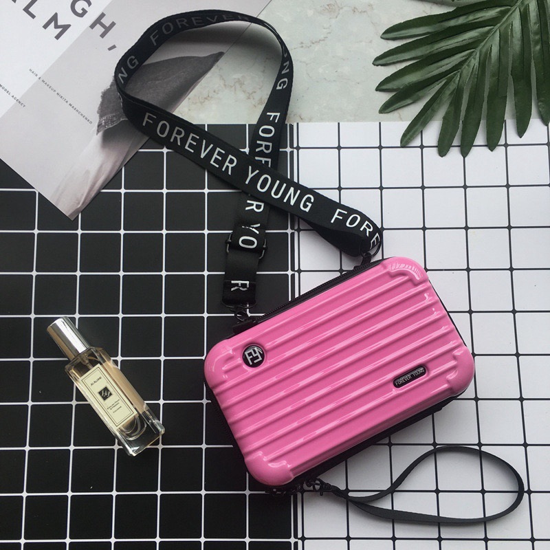 PC duro Shell bolsa de cosméticos fijo LOGO hombro mensajero bolsa de viaje conveniente bolsa de lavado bolsa de almacenamiento de equipaje