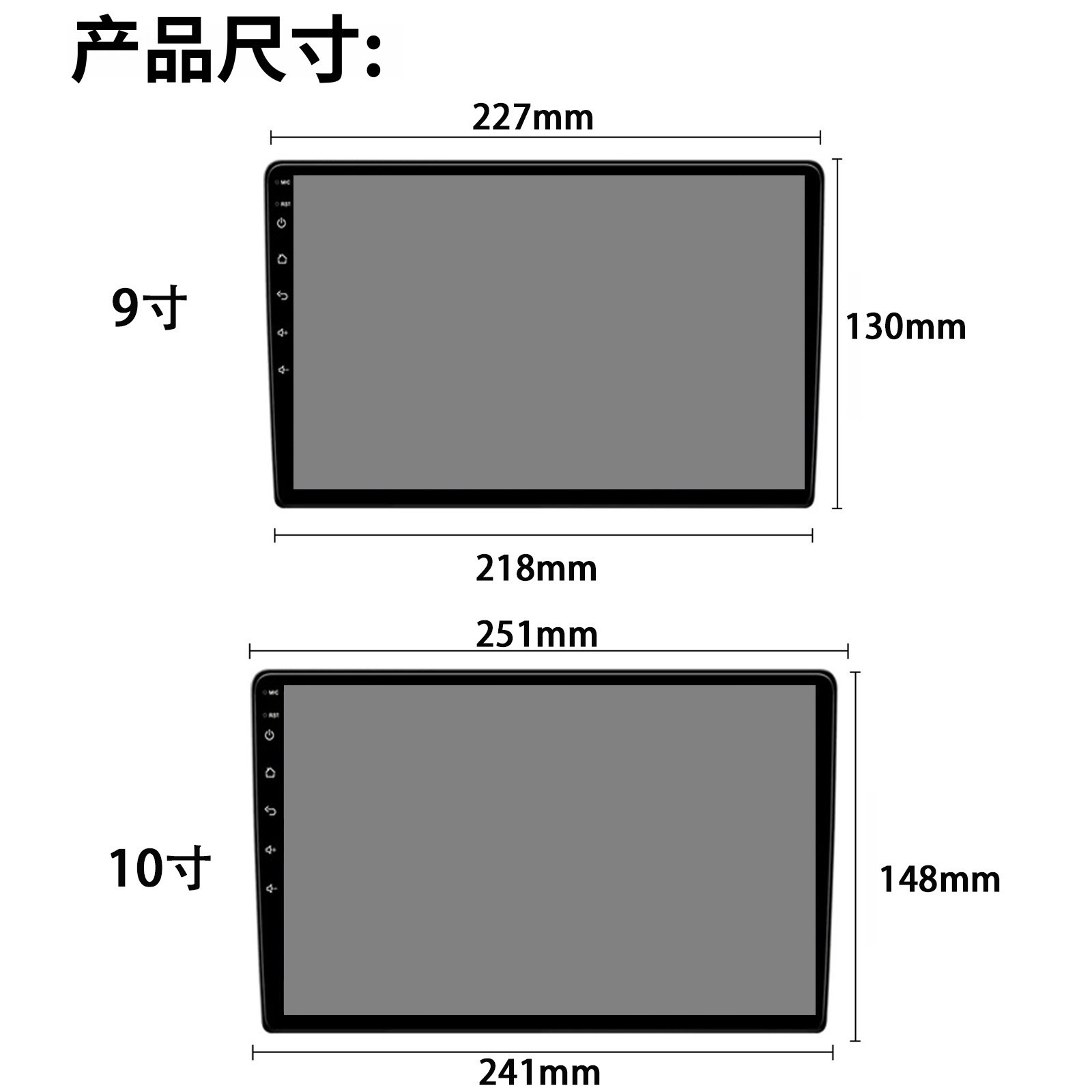 Fangyitong FYT7870 Android 13 octa-core, dispositivo todo en uno con pantalla grande de 9/10 pulgadas, navegación GPS Android y vista panorámica de 360 grados.