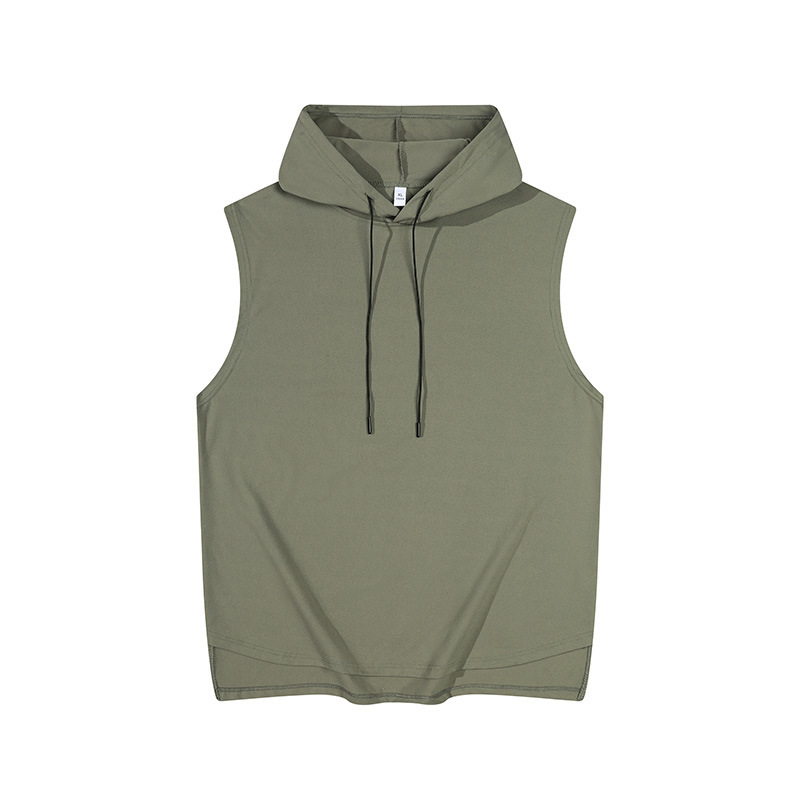 Amazon Loose Hooded Sleeveless Short T Summer Simple Solid Color Casual Sports Vest Waistcoat T-shirt Pullover Amazon Loose Hooded Sleeveless Short T Summer Simple Solid Color Casual Sports Vest Waistcoat T-shirt Pullover