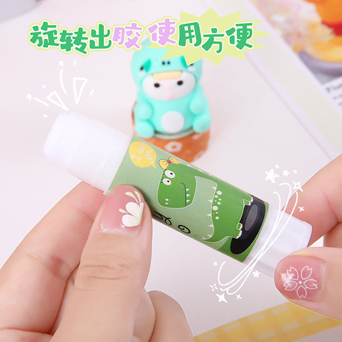 Creative cartoon children's learning stationery office supplies solid glue student art diy paste handmade glue stick