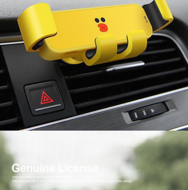 Brown Bear Smartphone Holder for Electric Vehicles, Universal Car Air Vent Gravity Navigation Mount