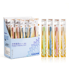 Toothbrush Household Adult Soft Macaron Straw High-Quality Soft Daily Necessities Toothbrush Street Stall Supply Wholesale