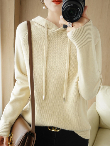 Cross-border wholesale new autumn and winter osmanthus knitting sweater for women, can be worn as a base layer or outerwear, loose and versatile