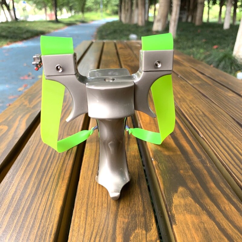 Alloy Steel Heroes Slingshot Rubber Ribs Flat Leather Steel Balls Stainless Steel Bow Head Mechanical Quick Pressure Tie-Free Adult Slingshot