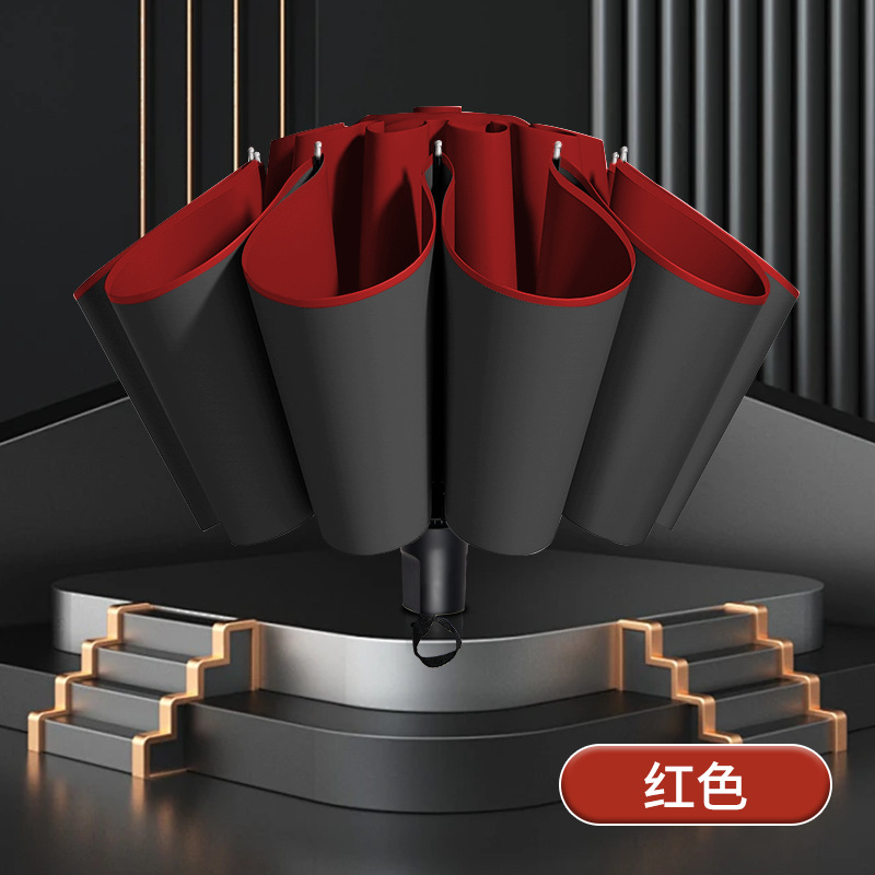 Sombrilla grande para tres personas, reforzada con vinilo, resistente a tormentas - Mayorista