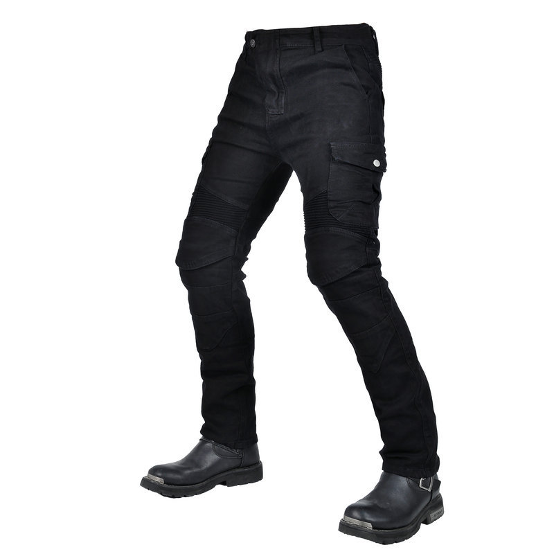 VOLERO impermeable moto jeans motocicleta pantalones de montar a prueba de viento herramientas retro carreras anti-caída pantalones hombres y mujeres