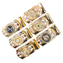 时来运转自动扣头可旋转电商爆款男弹簧自动皮带卡扣礼品直播热款