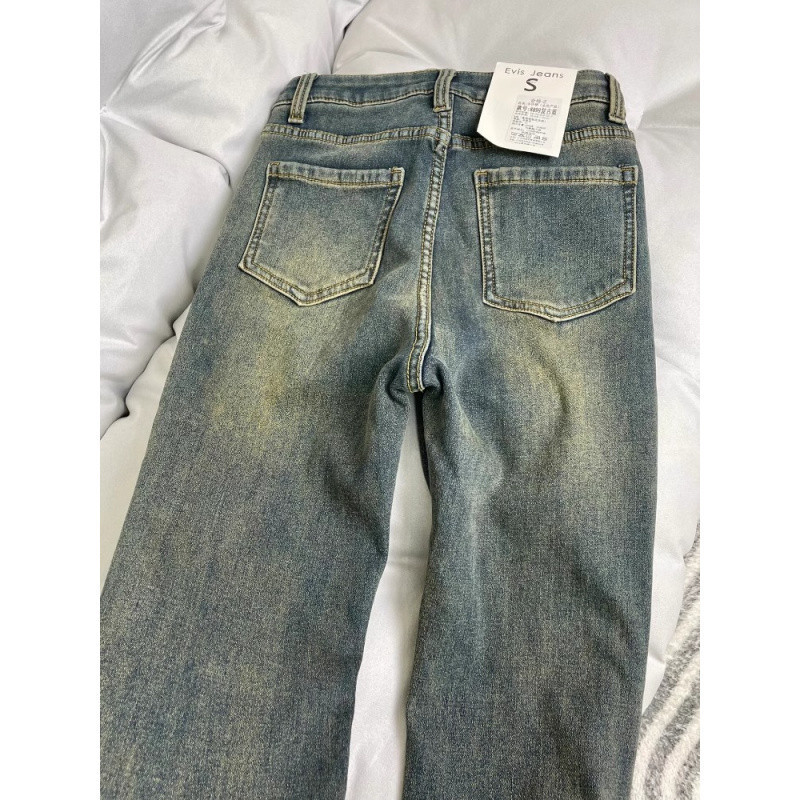 (2개) 기모 두꺼운 레트로 블루 스트레이트 청바지 여성용 겨울 플러스 사이즈 통통녀 높은 허리 엉덩이 커버 스트레치 바지