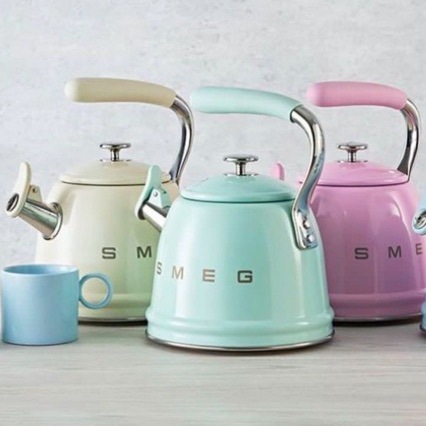 Sme Retro Household Stainless Steel Retro Whistle Kettle Induction Cooker Large Capacity 2.3L Water Boiler