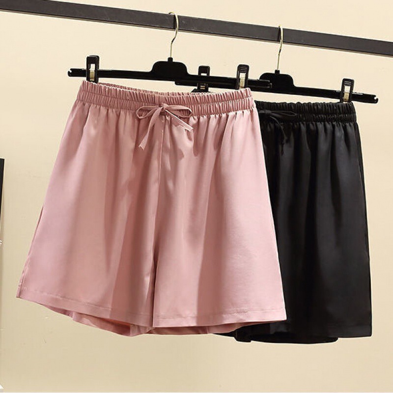 Extra large size female fat sister super loose straight pants 300kg chiffon pants Joker casual pants 200kg wide leg shorts
