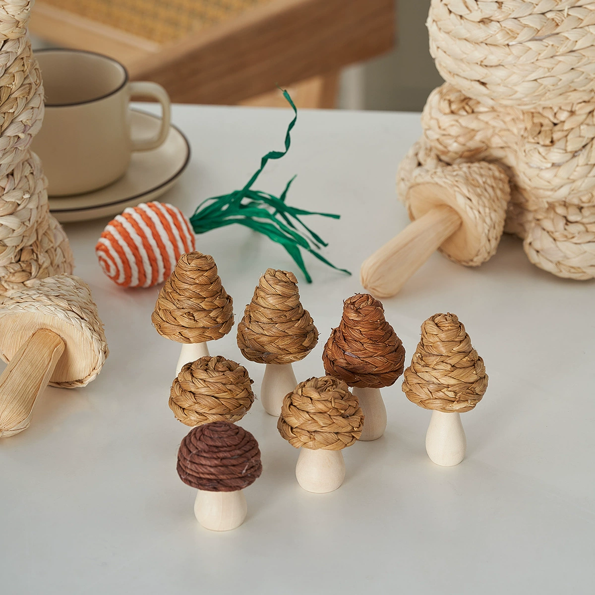 Новый стиль ручной работы плетеная рождественская елка винтажный дизайн трав