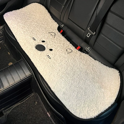 Seat cushion, seat cover, Cushion Winter Thickened Stuffed Warm - winter-plush-west-highland-cute-puppy-rear-seat-cushion-leaflet-no-specifications