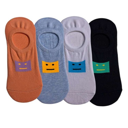 Men's Anti-Slip Non-Slip Trendy Instagram Summer Thin Rubber Sole Sports Breathable Low-Cut Women's Short Ankle Cotton Socks