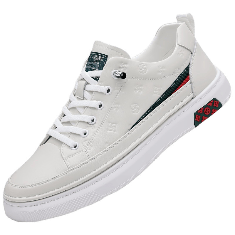Selección estricta de zapatos blancos de verano para hombres, zapatos de moda para hombres, zapatos casuales con suela suave, zapatos de deporte para hombres transpirables al por mayor