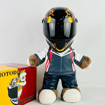 Partner 28cm Plush Doll: Motosiklet dəbilqələri - 28cm-flower-bear-chinese-style-suzaku-s-size-includes-helmet-buckle