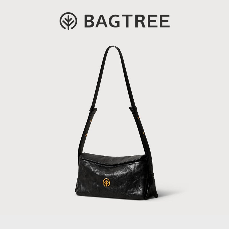 BAGTREE バッグツリー ミルクボックスバッグ スモールファーストレイヤー 植物タンニンなめし牛革 ショルダー クロスボディ トートバッグ 秋冬 ピローバッグ|undefined