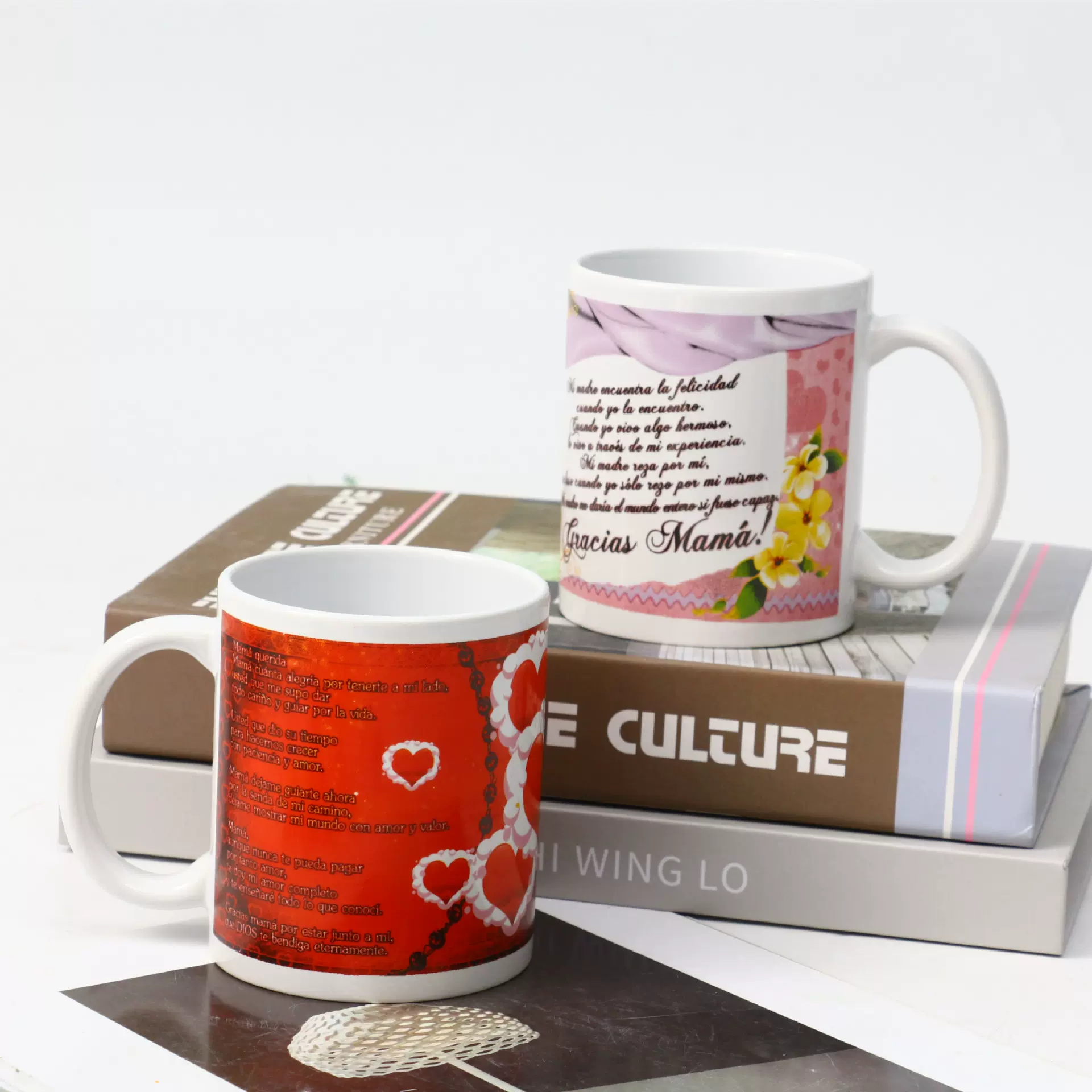 马克杯简约大气直筒咖啡杯来图定制logo印父亲母亲节330ml陶瓷杯