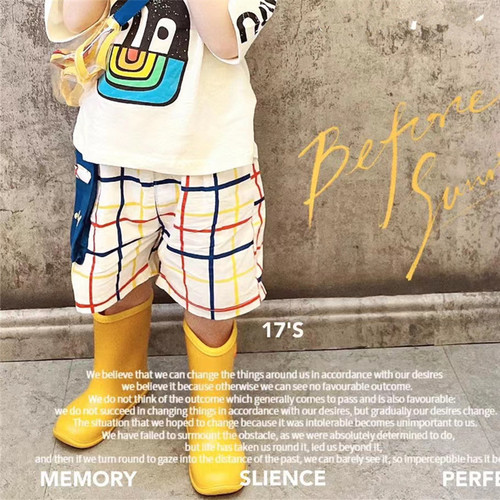 Children's summer short-sleeved 2024 summer fashion brand children's clothing Japanese Korean version boys and girls t-shirt baby summer tops