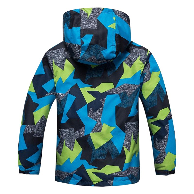 Aliexpress Popular Boys' Camouflage Clothing, Medium and Large Children's Velvet Windproof and Waterproof Windbreaker Jacket, Children's Clothing Top Jacket