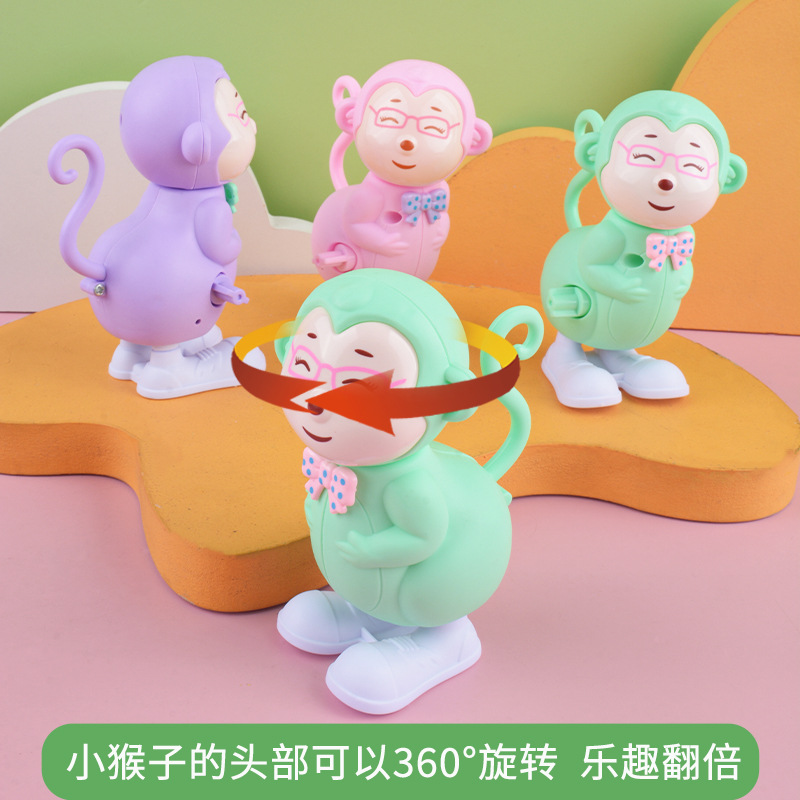 Niños de primavera pequeña cadena de juguete saltando pequeño mono lindo animal kindergarten puesto pequeño regalo fábrica al por mayor