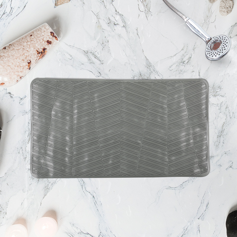 Color sólido TPR cojín de baño antideslizante pegamento blando hotel piscina baño cojín de baño cojín de ventosas cojín de baño cojín