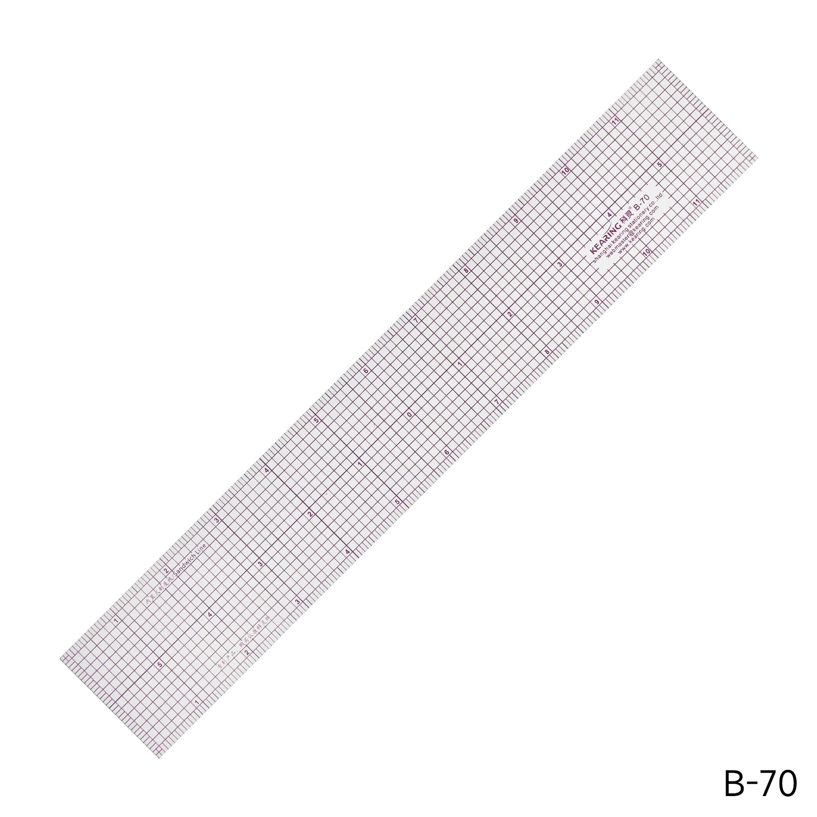 Keling placing ruler clothing pattern ruler plastic tailor ruler tailor tool square ruler sewing tool set