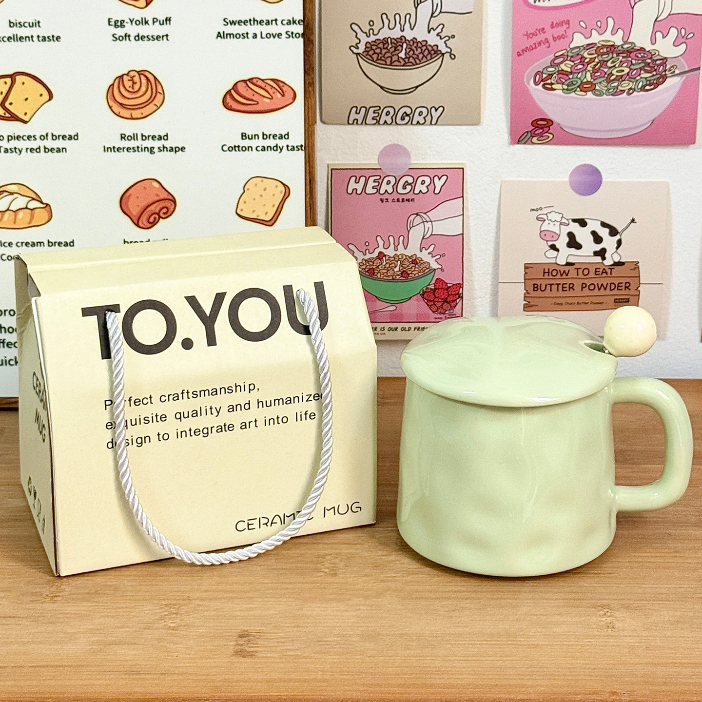 Taza de cerámica de color esmaltado regalo de cumpleaños nicho de diseño taza de alto valor facial para niñas taza de agua casera pareja