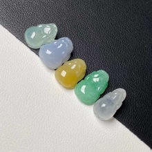 抖音货源天然翡翠 五彩小貔貅翡翠吊坠珠宝饰品批发一件代发