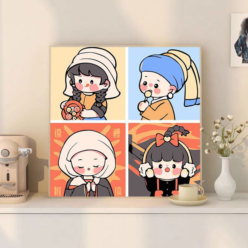 ズートピア diy デジタル油絵手描き着色ジュディニック周辺アクリル油絵メーカー卸売|undefined