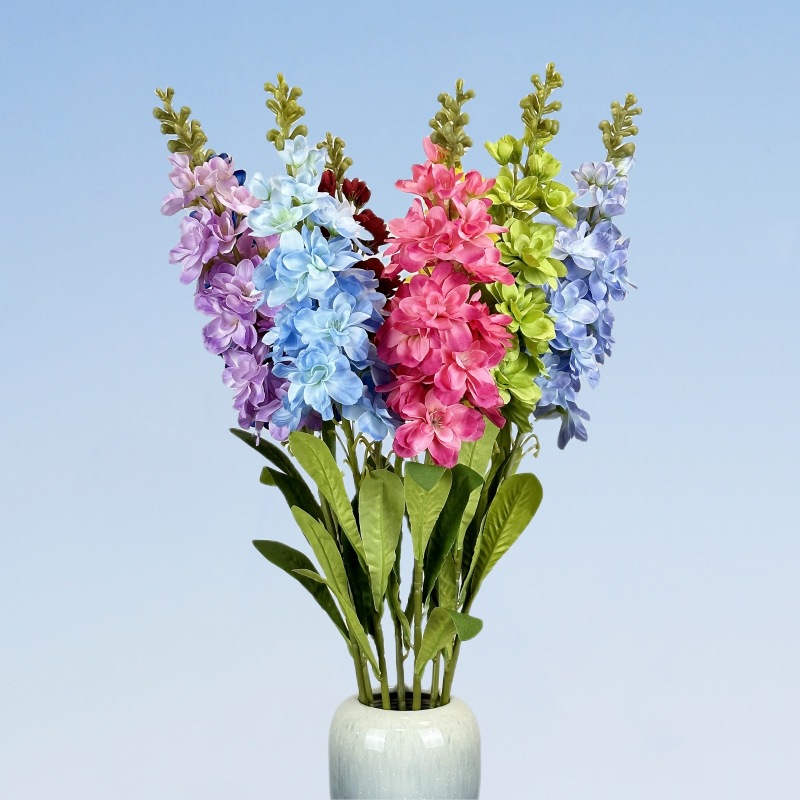 Single Swallow rose red artificial flower Violet artificial flower wedding home decoration shooting props silk flower wholesale