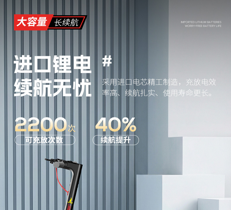 Electric Folding Scooter with Front and Rear Dual Shock Absorbers, Adult Mobility Scooter, Lithium Battery Two-Wheeled Electric Vehicle, Factory Wholesale