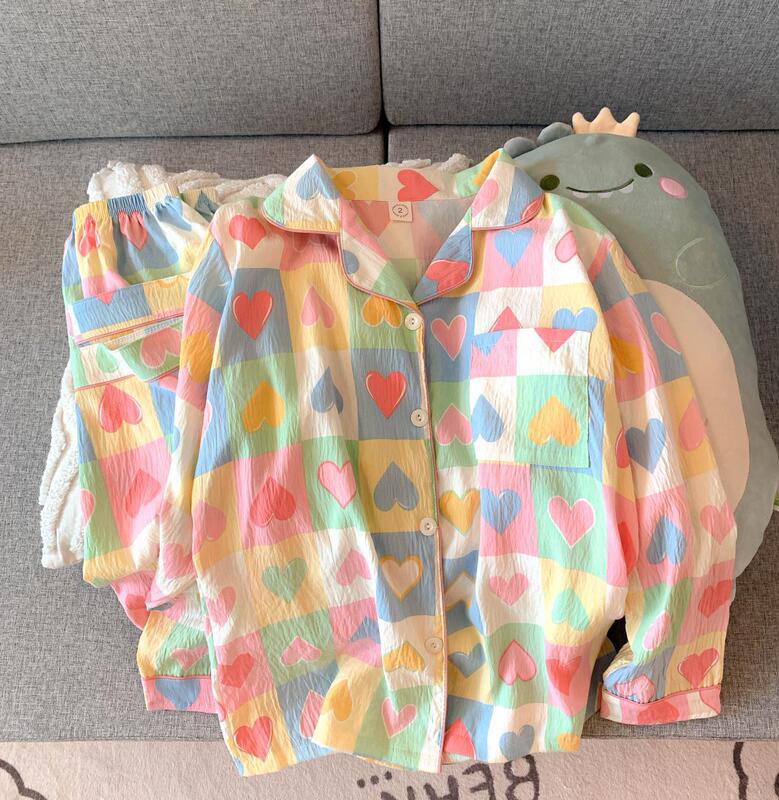 外国貿易クロスボーダー卸売クラウドコットン長袖ズボン 120 グラムパジャマ女性のための Xiaoxin 外で着用できるラペルカーディガンホーム服|undefined