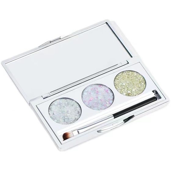 Variety Carmela magic color Star eye shadow plate three-color sequins glitter shiny crystal paste wet eye shadow sequins shiny