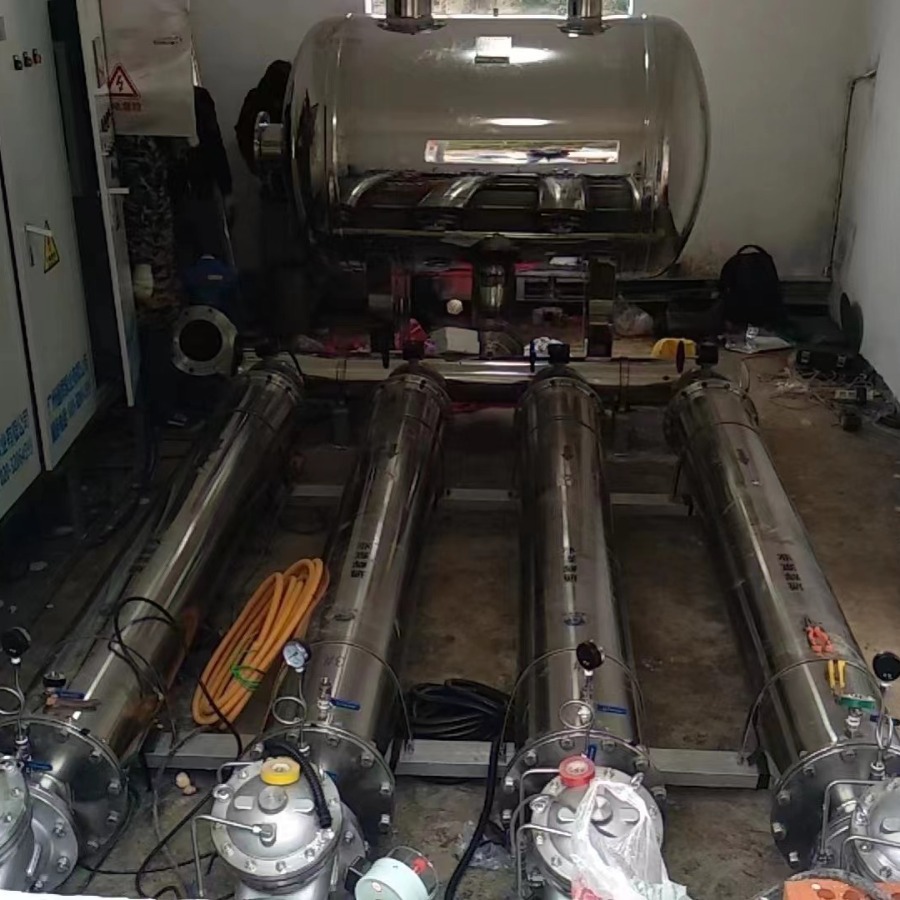 供应卧式无负压管中泵 变频静音二次供水增压无污染流量30方