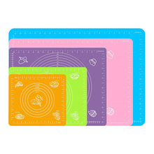 加厚硅胶揉面垫食品级硅胶面垫和面案板垫板家用刻度擀面垫子砧板