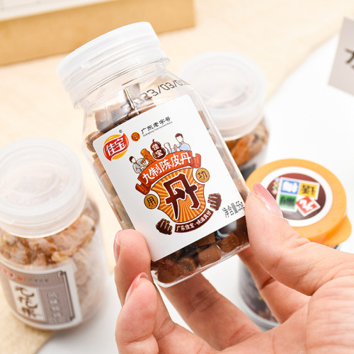 Jiabao Nine-Batch Dried Tangerine Peel with Figs Candied Fruit Snacks for Online Snacking and Snack Food Wholesale