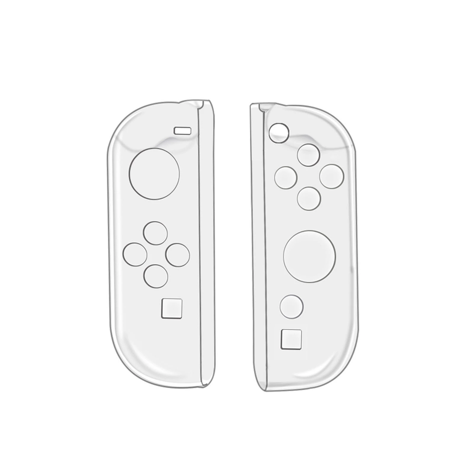 Кристаллический защитный чехол с разделением для Switch2, для игровой консоли Switch 2 поколения + прозрачные жёсткие защитные ручки слева и справа