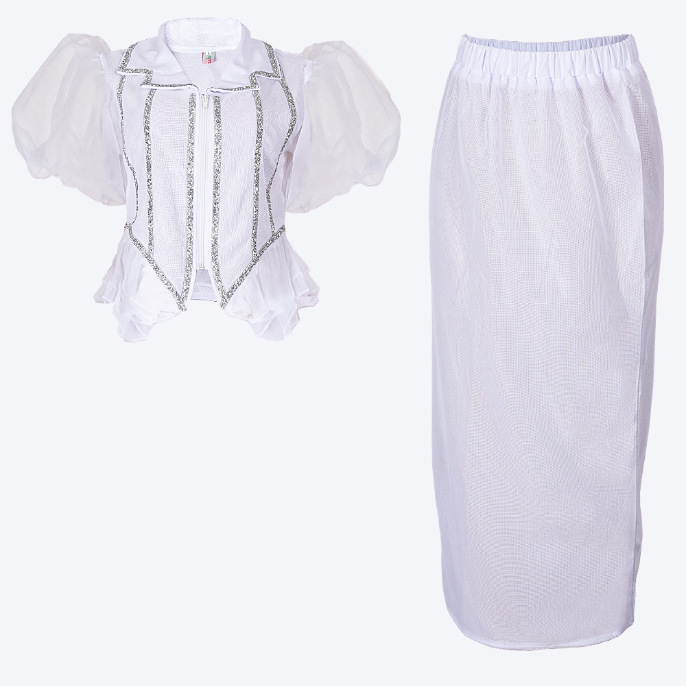 Women's Clothing women's skirt suit new hot diamond stitching two piece dress_voghion.com