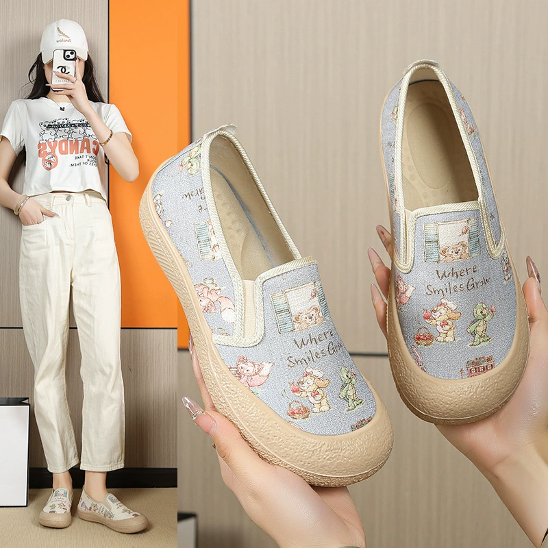 Новая старая пекинская обувь из ткани весной 2025 года