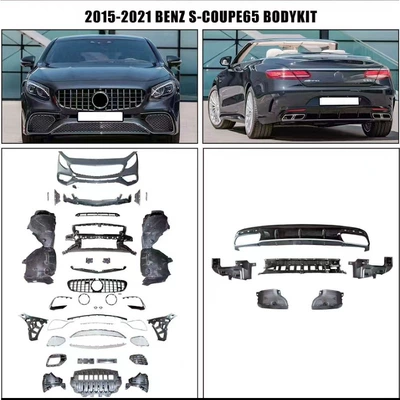 Big Surrounded W217 Coupe S400 - s65-enclosure-complete-set-installed-by-sports-car-does-not-require-replacement-of-rear-bumper