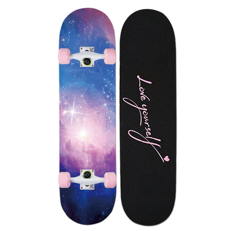 Professional skateboard for beginners for adults, children's scooter on four wheels