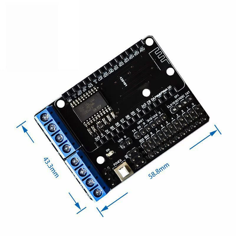 Плата расширения драйвера двигателя ESP8266 WIFI L293D ESP12E Lua IoT умный автомобиль