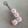 L-shaped transparent shell-white cat claw-small d chain