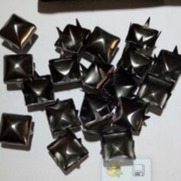 10MM高塔枪黑 圆锥子弹头4爪爪钉 圆尖4脚DIY抓扣铆钉