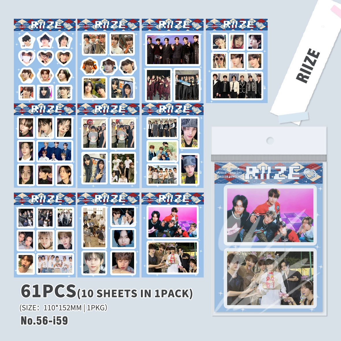 GIDLE STR EN itzy Seventeen Star Handbook Patch 10 Shots