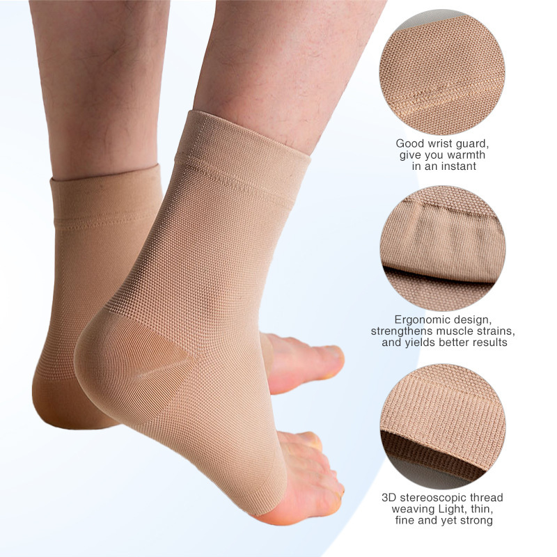 Cross-Border Hot-Selling Medical Compression Ankle Brace with Pressure Socks for Plantar Fascia Protection, Customized for Ankle Area 20-30Mmhg