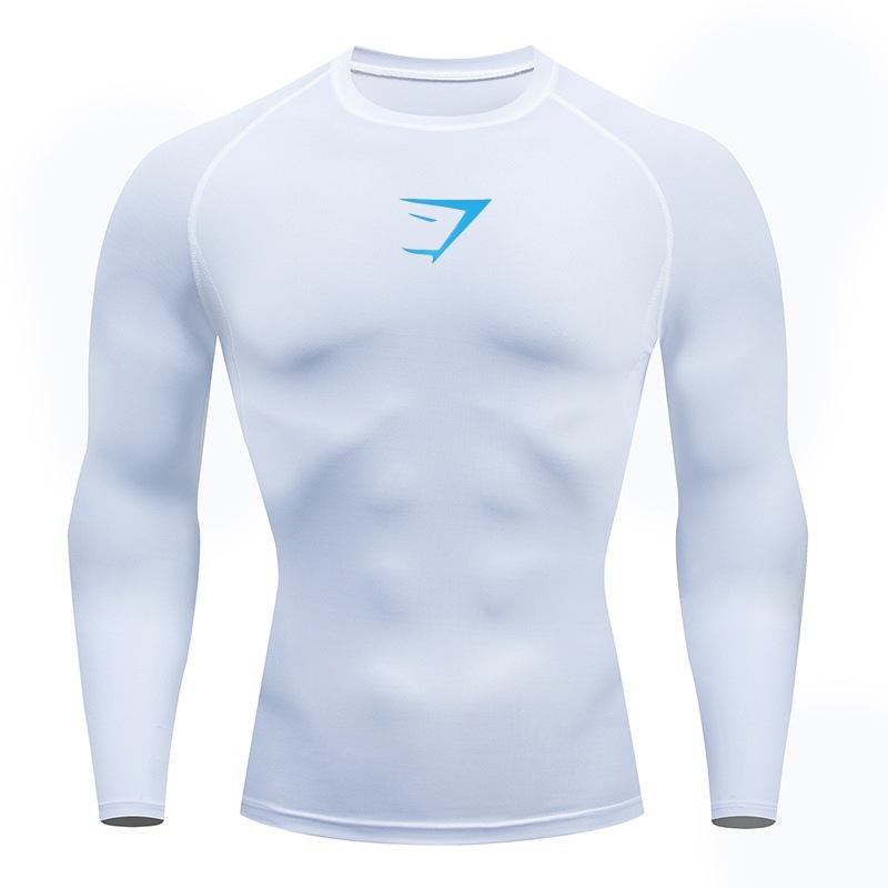 White blue label + long sleeves