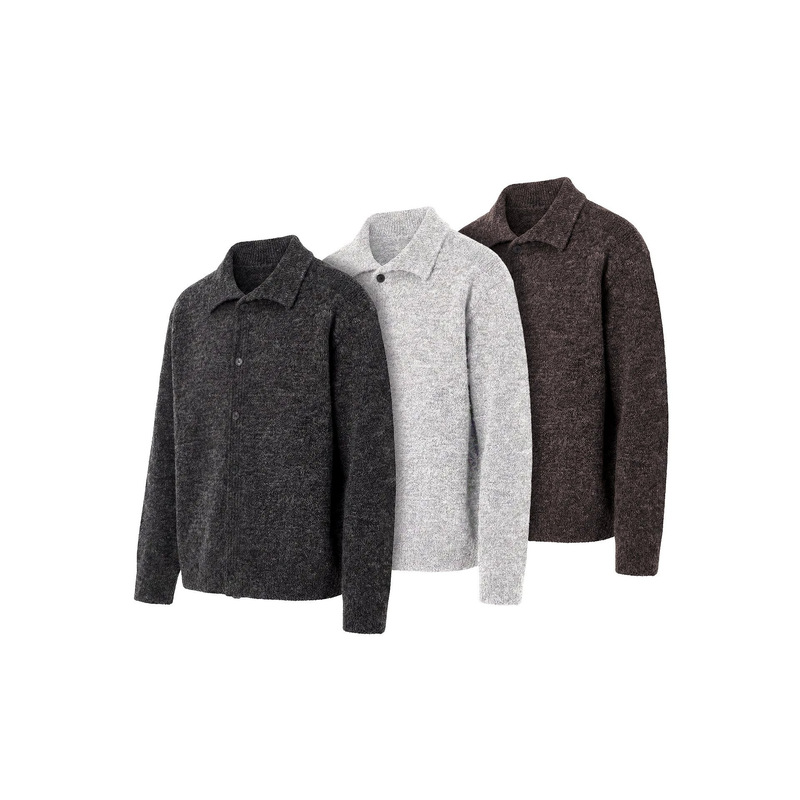 2026 Autumn/Winter minimalist essential: a boxy, relaxed-fit, versatile wool-blend cardigan sweater for both men and women 2026 Autumn/Winter minimalist essential: a boxy, relaxed-fit, versatile wool-blend cardigan sweater for both men and women