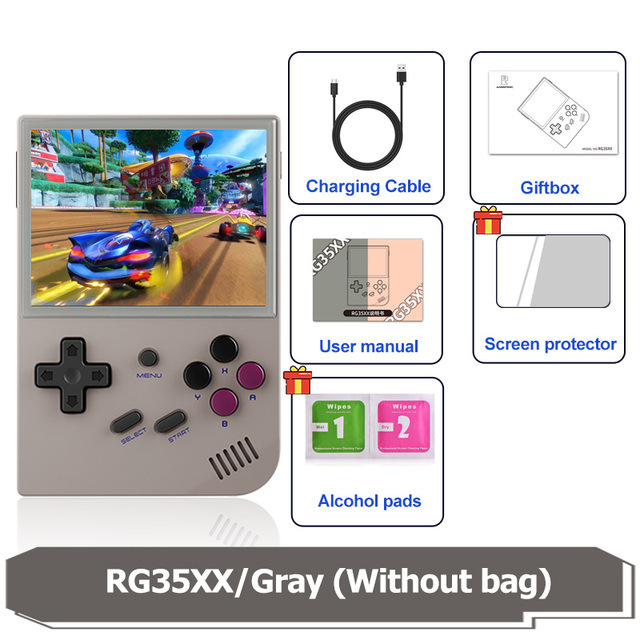 RG35XX Consola de juegos 2024 GBA Pocket Lunx Ajo PSP Arcade Game Box Pocket Consola de juegos